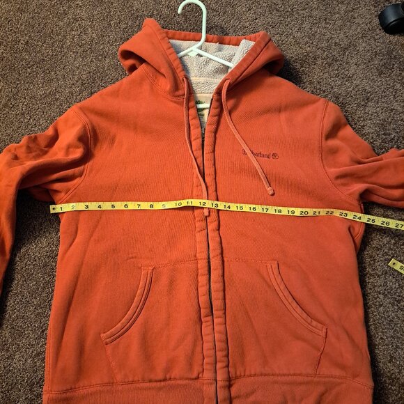 Vintage Timberland Full Zip Hoodie Sweatshirt/Jacket Sherpa Lined - Picture 7 of 11